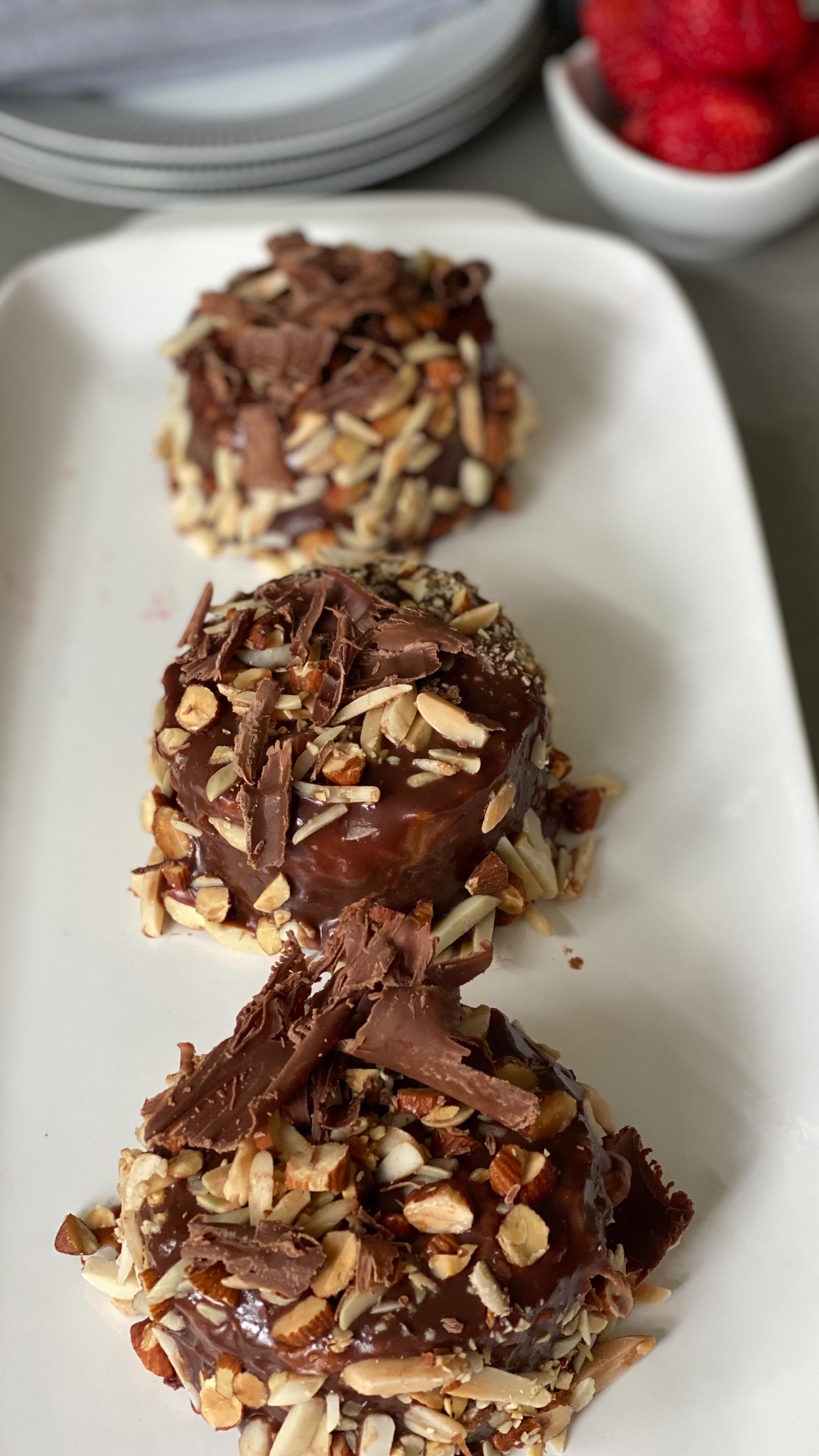 These Chocolate Almond Amaretto Cakes are decadent!
Many steps to making these, fun to make, guaranteed raves. And it is gluten free!